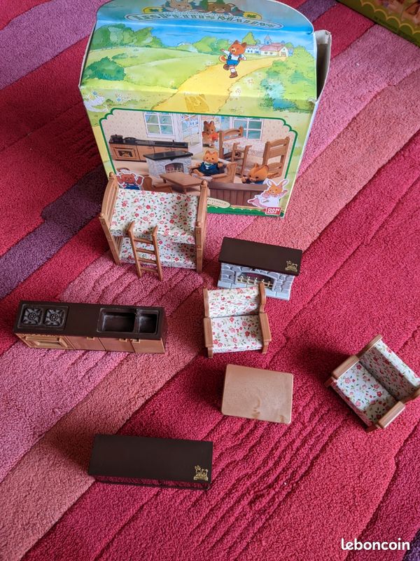 Boîte vintage accessoires d'intérieur Les Petits Malins Maple Town de Bandai années 1980 (image 1)