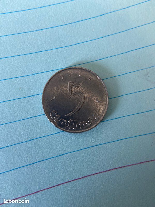 Pièces 5 centimes 1962 (image 1)