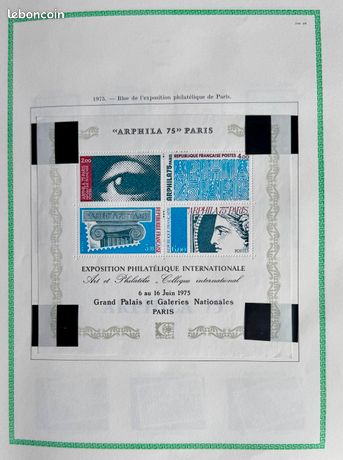 Bloc De Timbres France N°5 Arphila 1975 Paris Oblitéré - Collection Philatélique
