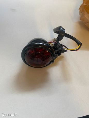 Feu arrière Café Racer led Egg noir 