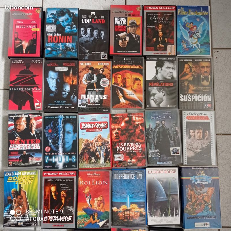 Lot de 140 cassettes vidéo, VHS années 80 et 90 (image 11)