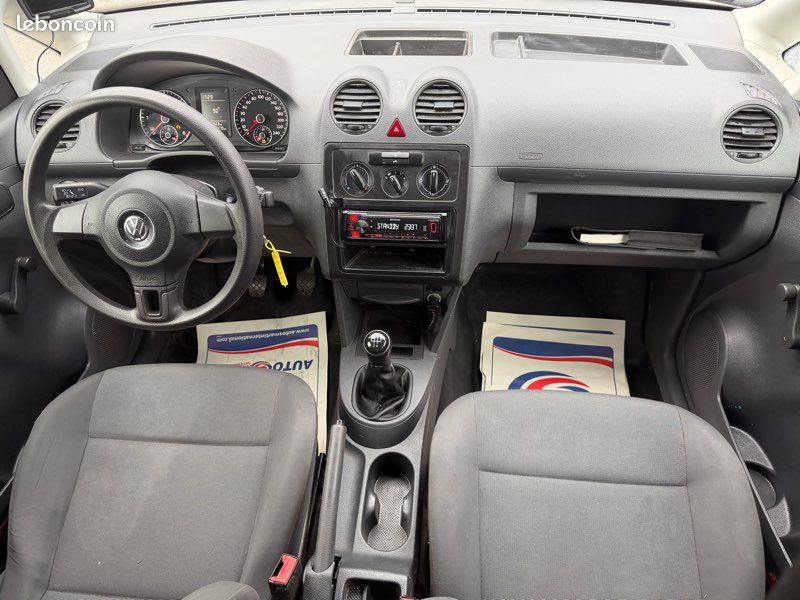 Vw caddy 1.6 l tdi 75 ch utilitaire / attelage / caméra / jantes alu /reprise possible (image 2)