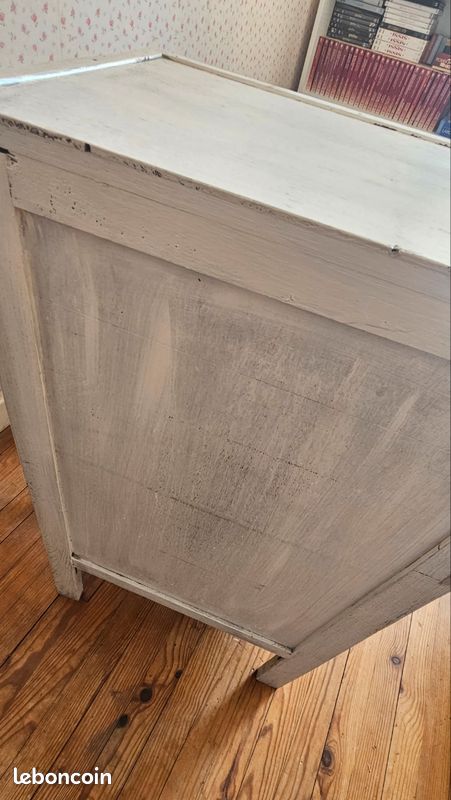 Commode en bois chiffonier 5 tiroirs ancienne (image 8)