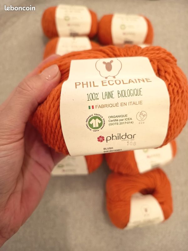 Pelote De Fil D'Écosse Pingouin 100% Coton N°5 - Couleur Corail 50g - Pour Tricot Et Crochet