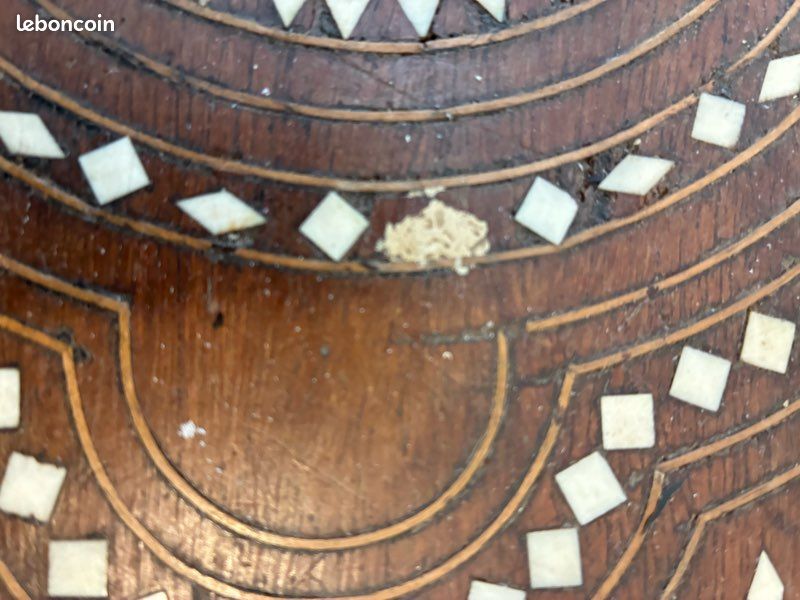 Élégante table arabe marquetée début XXe siècle (image 14)