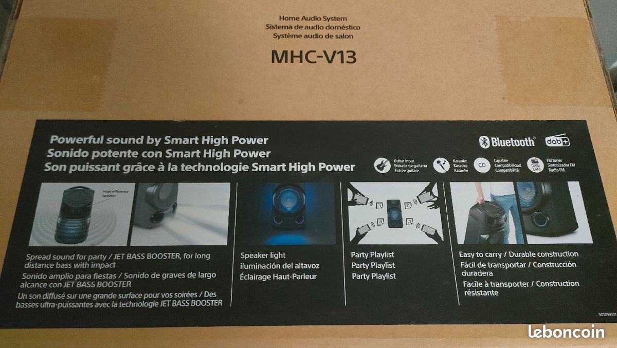 Sony mhc v13 enceinte bluetooth (image 2)
