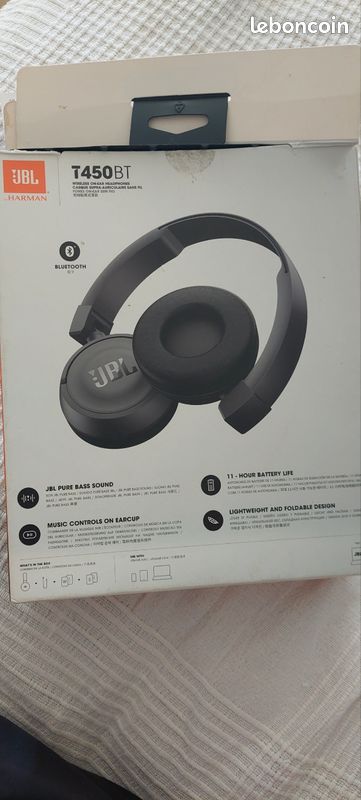 Casque audio JBL T450 BT (image 1)