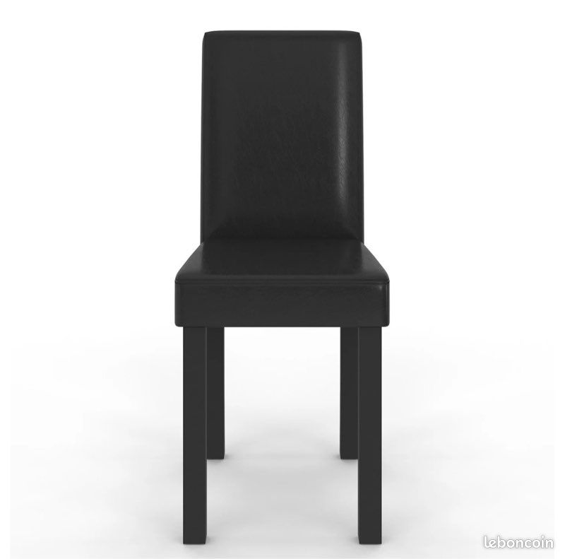 6 chaises neuves noires Hannah (image 2)
