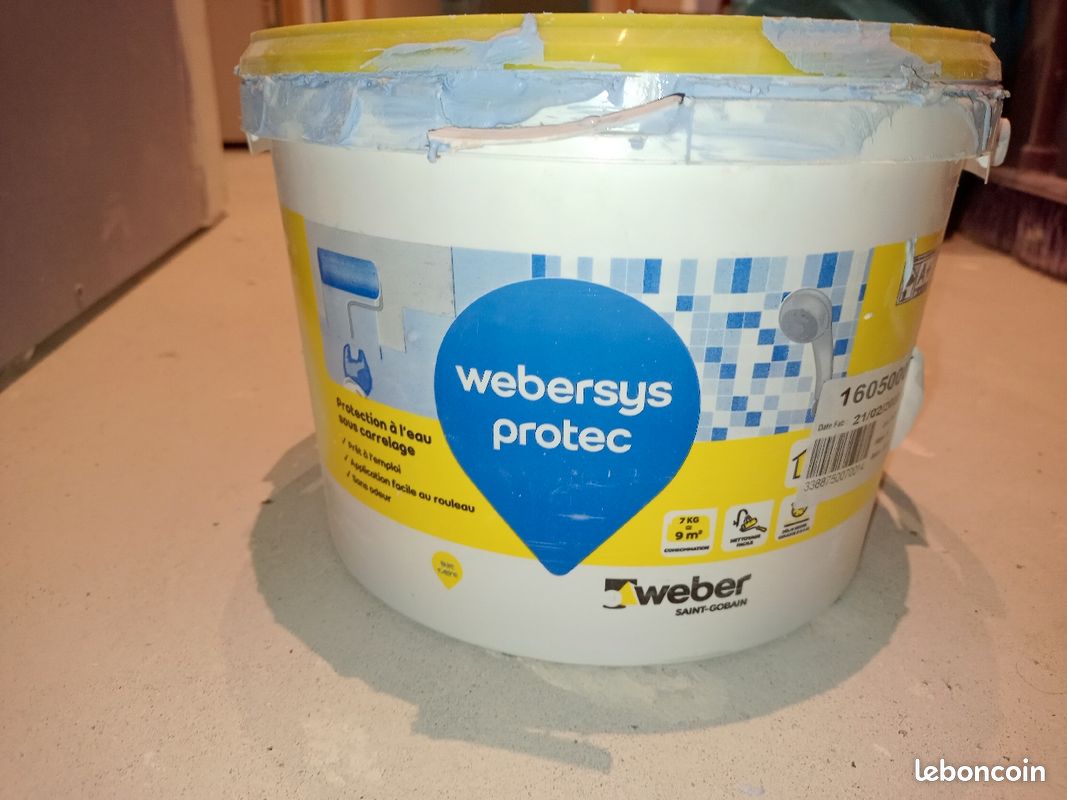 Pot webersys protection, protection a l eau sous carrelage (image 1)