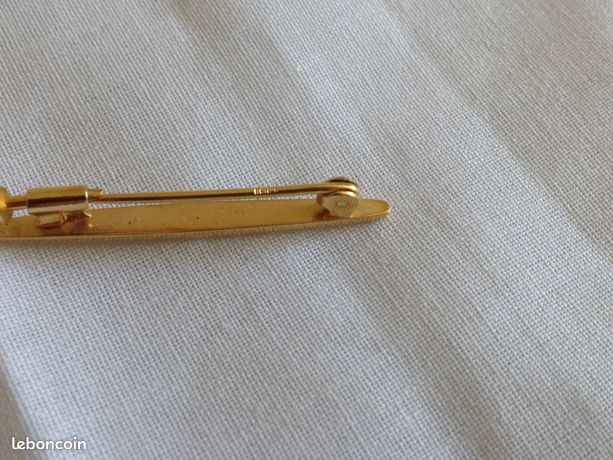 Broche Vintage Années 1920 En Plaqué Or - Marque Oria - Occasion