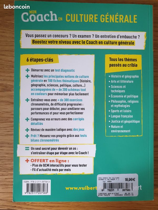 Livre Mon coach en culture générale (image 2)
