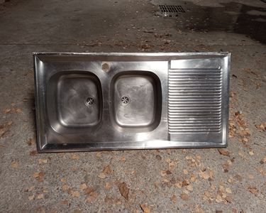 Evier inox avec meuble d'occasion - Bricolage
