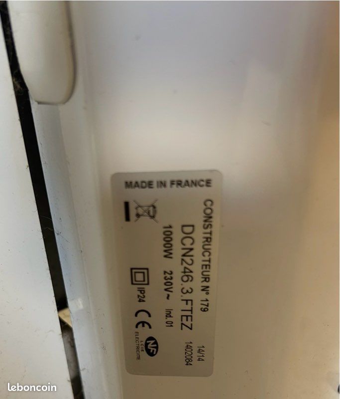 Radiateur Noirot Vendome 1000W (image 3)