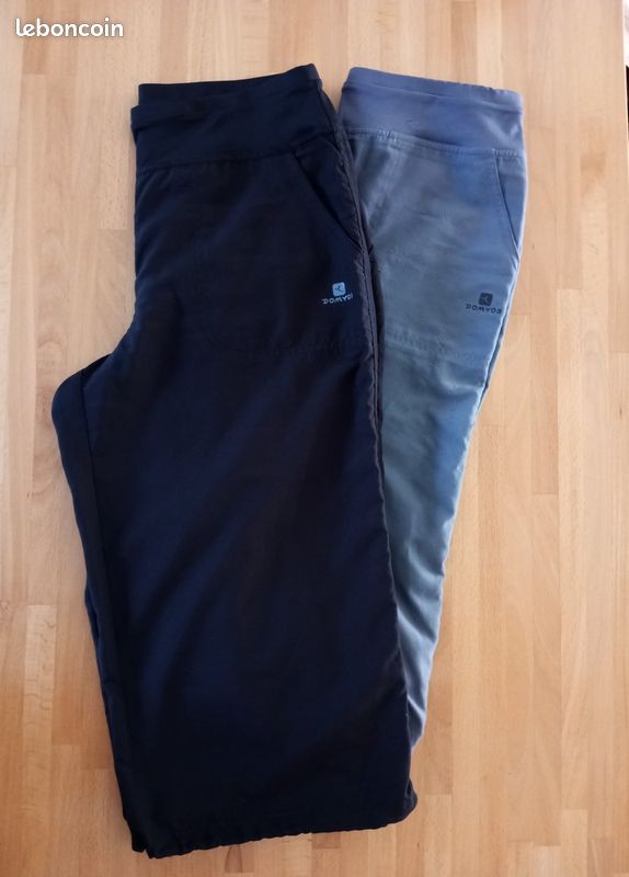 Lot de 2 joggings pantacourt Décathlon Domyos - Taille M (image 1)