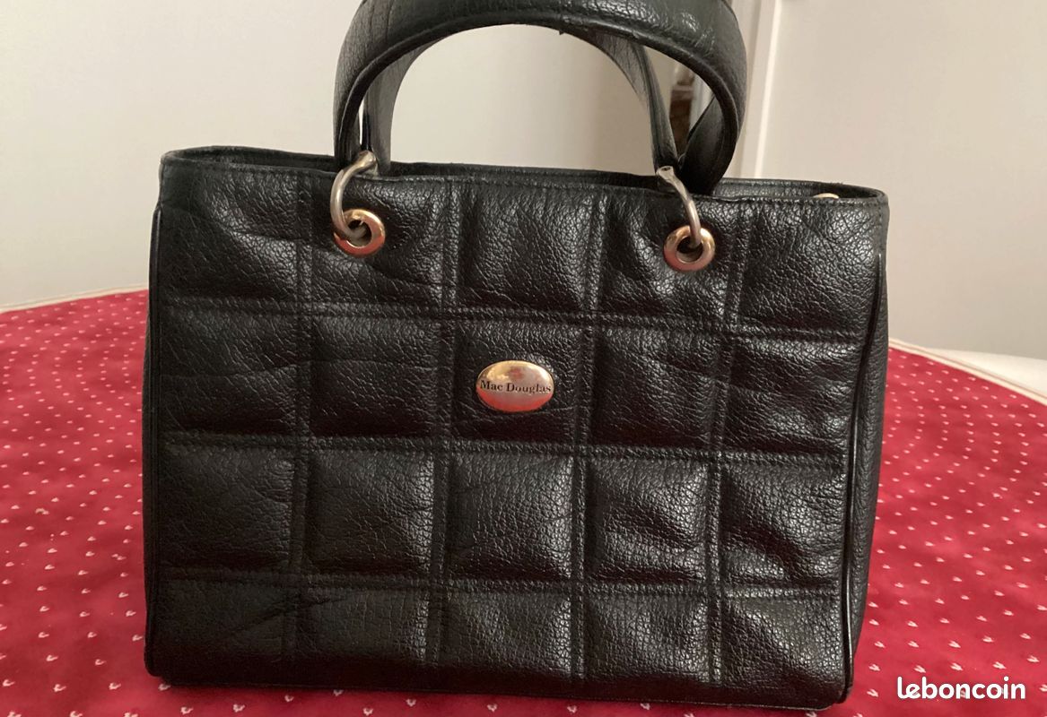 Sac à Main Mac Douglas En Cuir Noir – Occasion, Style Classique Et Intemporel Pour Femme