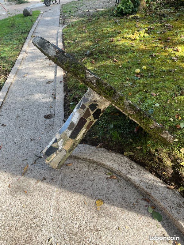 Table jardin en béton et mosaïque (image 3)