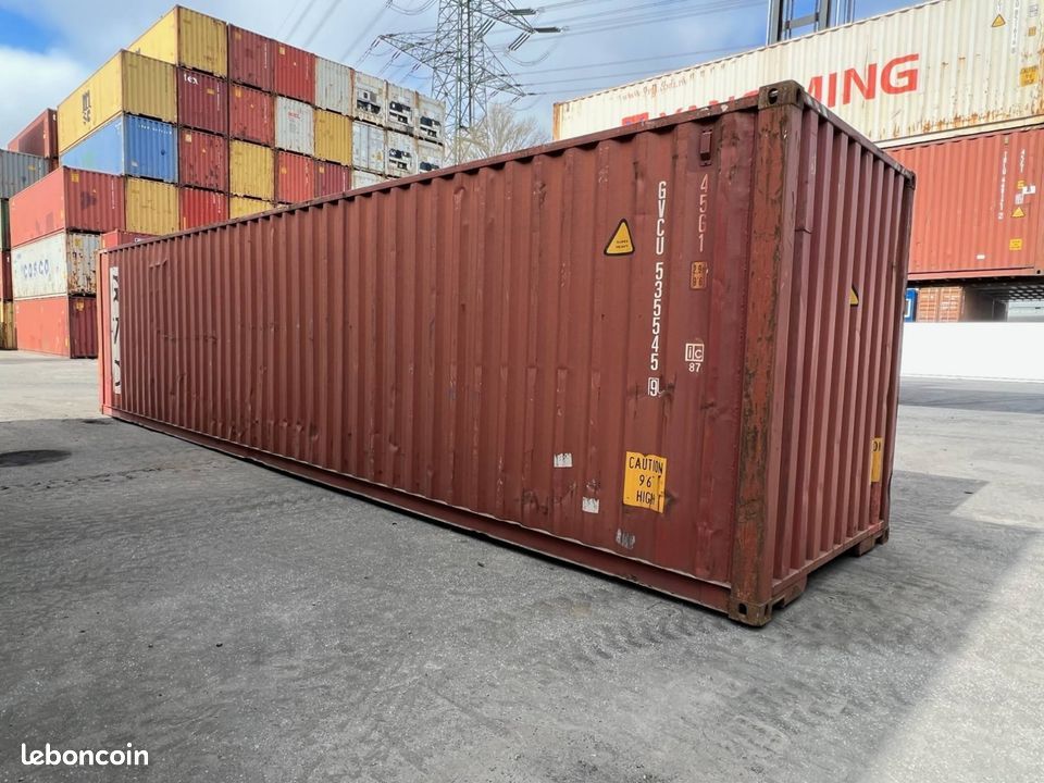 Container maritime 40 pieds – Standard ou High Cube - Bricolage