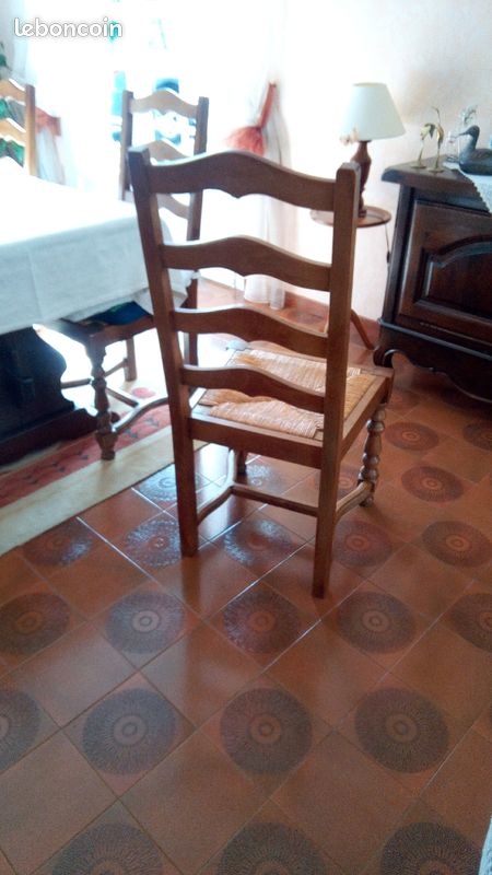 Lot de 6 chaises en paille (image 3)