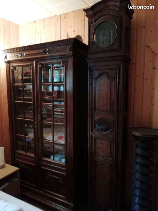 Bibliothèque vitrée ancienne (image 1)