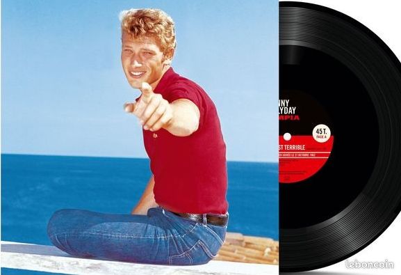 Johnny Hallyday SP 45 T 2 TITRES OLYMPIA 62 / OLYMPIA 2000 (image 1)