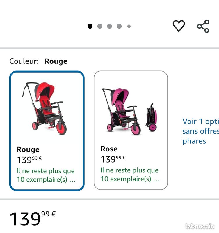 Smartrike- STR3 Plusieurs Étapes 6 en 1 Tricycle Pliable Enfant avec Certification Poussette pour 1,2,3 Ans, 5021533, Rouge Smartrike- STR3 Plusieurs Étapes 6 en 1 Tricycle Pliable Enfant avec Certification Poussette pour 1,2,3 Ans, 5021533, Rouge