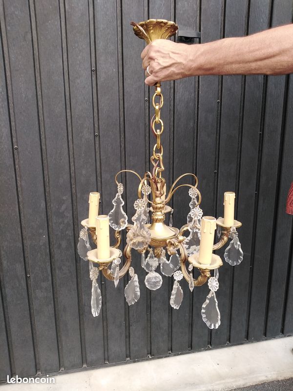 Lustre pampille ancien (image 1)