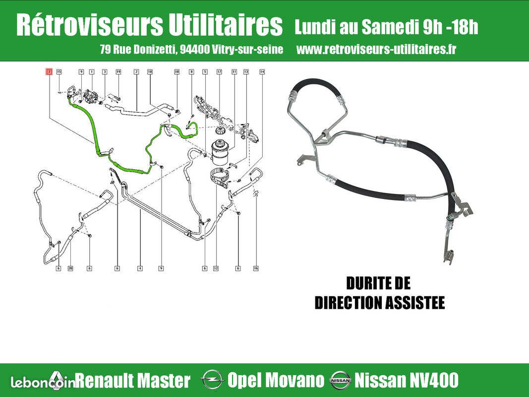 RADIATEUR EAU DE REFROIDISSEMENT RENAULT MASTER 3 OPEL MOVANO NISSAN NV400 a partir 2010 (image 4)