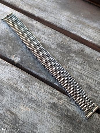 Bracelet De Montre Gay Frères En Acier Inoxydable - 19mm - Occasion, Argenté