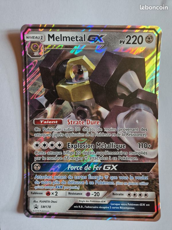 Grosse Carte Pokémon : Melmetal GX , PV 220 , 2019 (image 1)