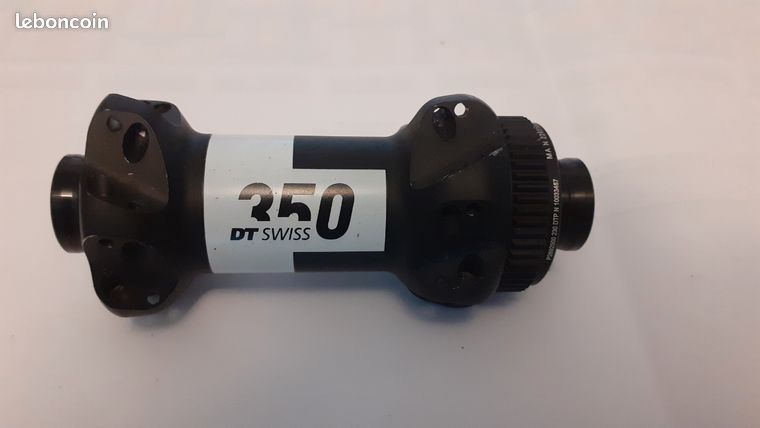 Moyeu Avant DT Swiss 350, 20 Trous, 100mm, Frein Sur Jante, Noir, Traction Droite - NEUF