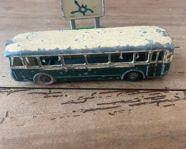 Dinky Toys Originale - Autobus Somua Panhard 29D - 1:43 - Blanc Et Vert - Années 60