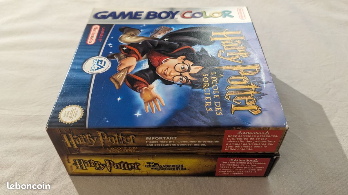 Lot de 2 jeux Harry Potter pour Nintendo Game Boy Color - version française - complets - Jeux vidéo