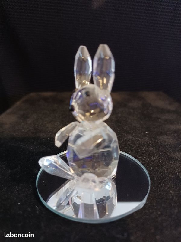 Bibelot lapin en verre taillé (image 3)
