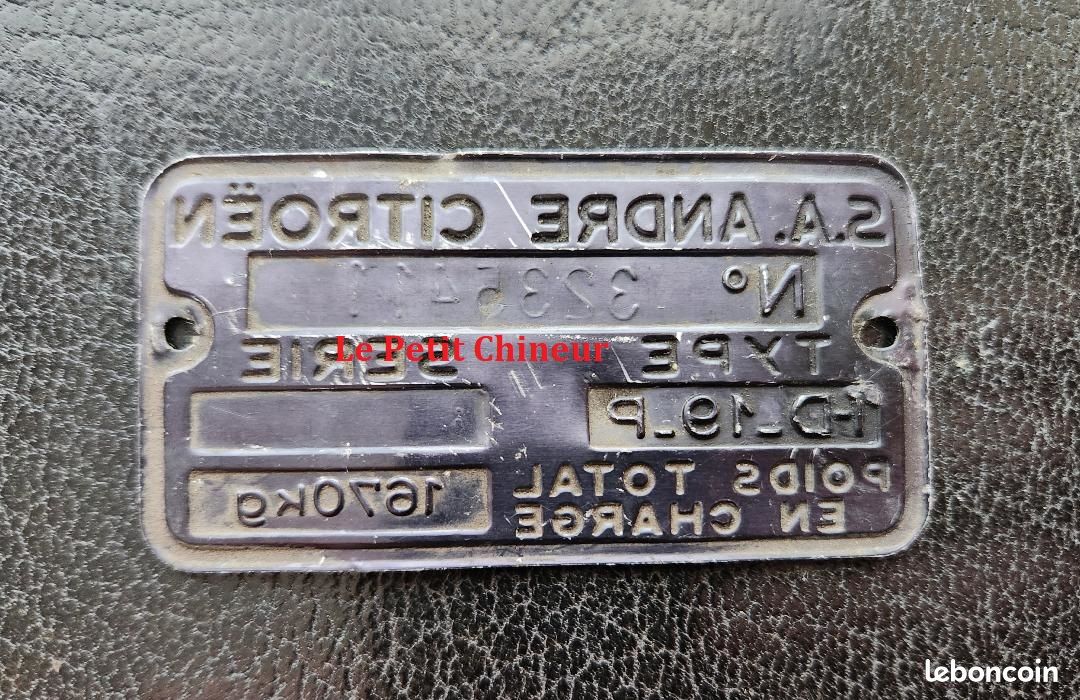 plaque métal type immatriculation Citroën DS 21 pallas profil – NOS clothesandgoodies