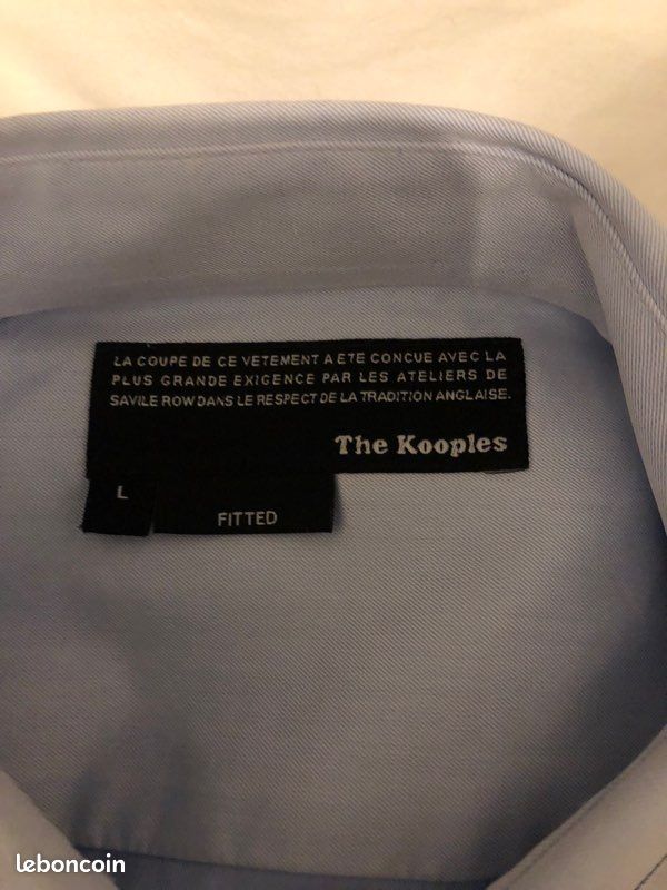 Chemise bleue the kooples en coton (image 5)
