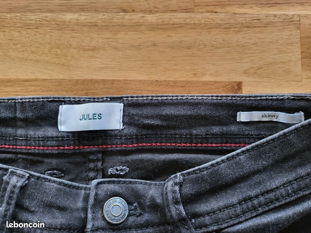 Pantalon jean skinny noir homme Jules taille 32 XXS (image 5)