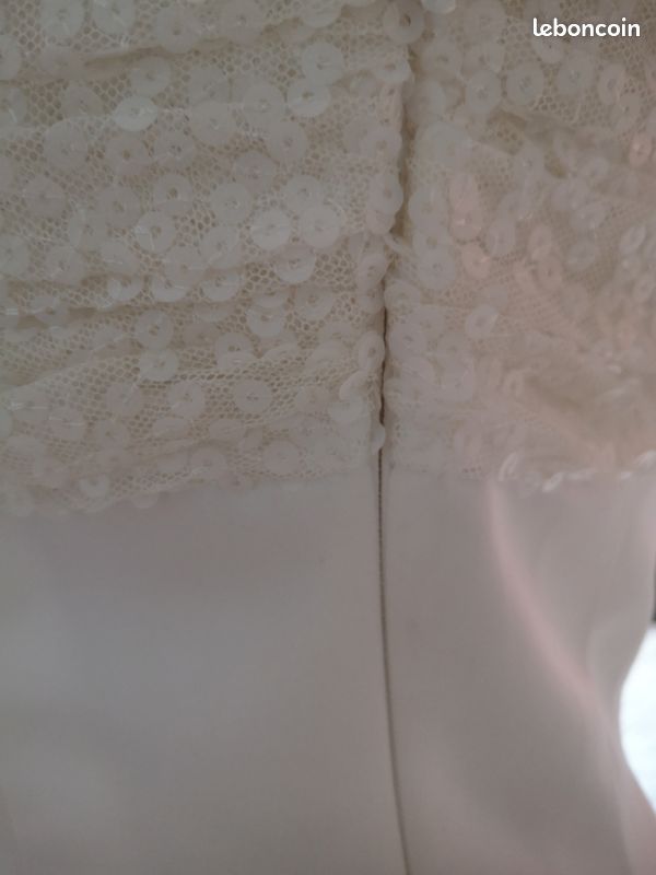 Robe mariée bustier sequins (image 4)