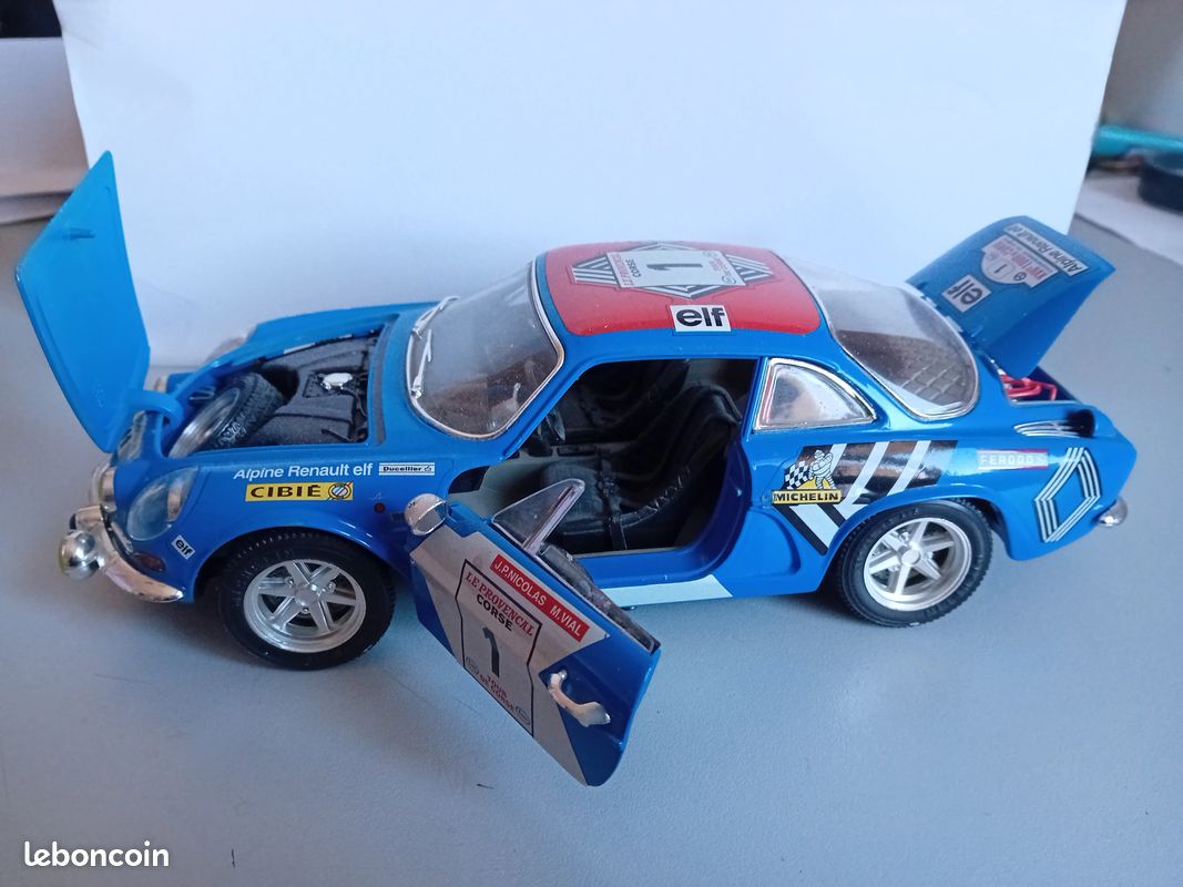 Miniature Renault Alpine A110 G4 Rallye 1/43 – Jaune, Tour De Corse 1975, Nicolas