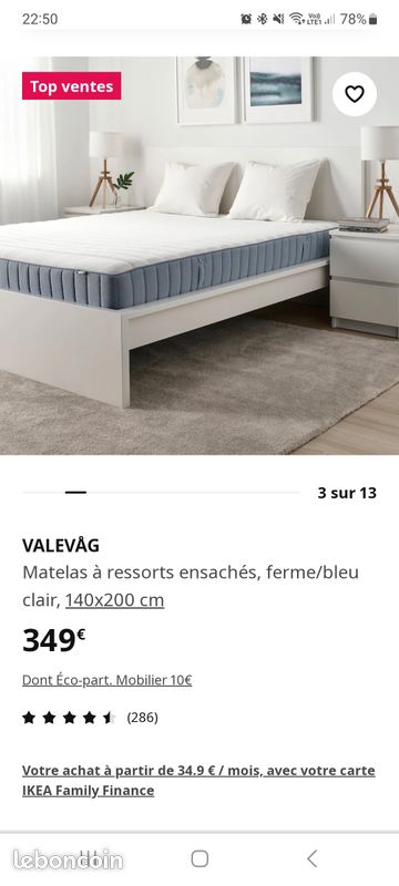 Matelas neuf 140x200 (image 1)