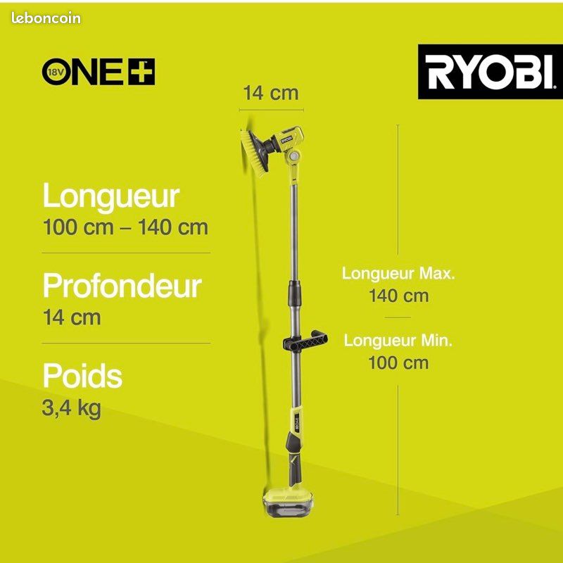 RYOBI - Brosse Rotative télescopique (image 3)