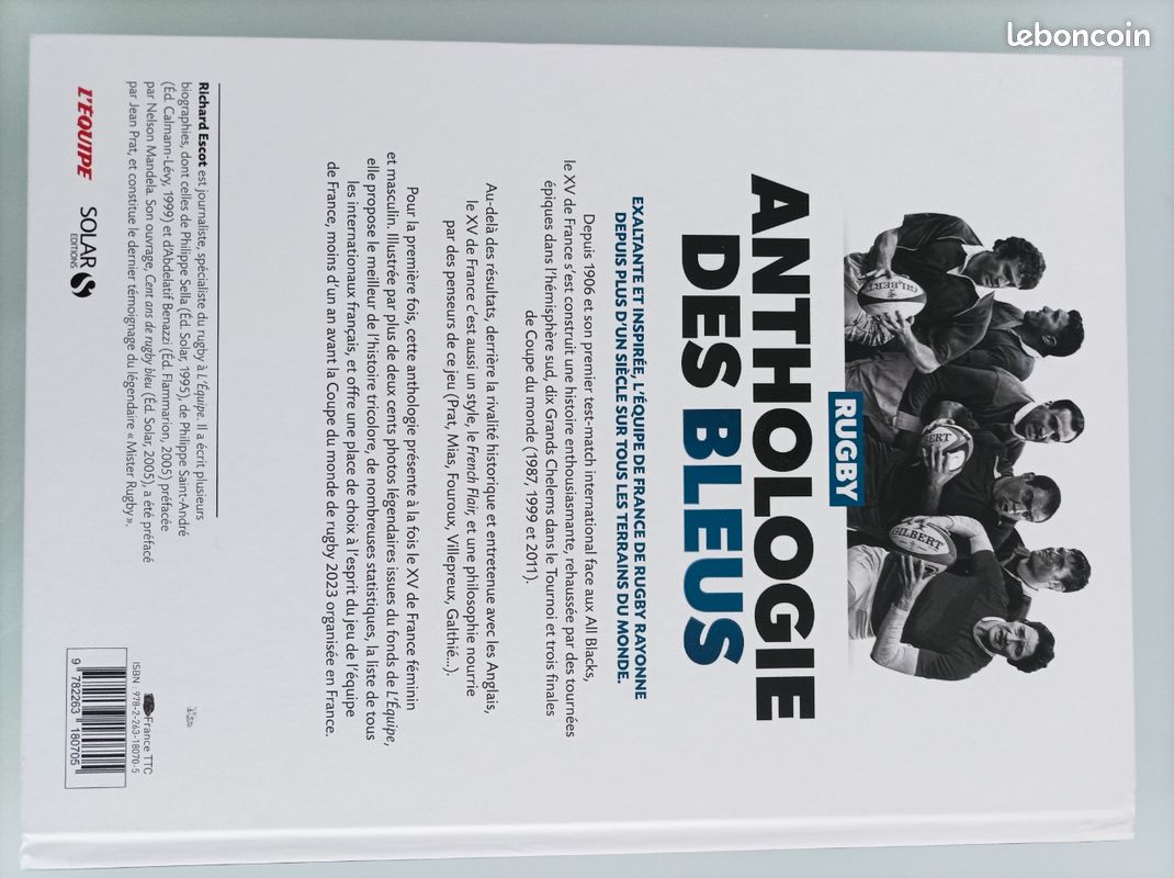 Livre neuf RUGBY Anthologie des bleus (image 2)