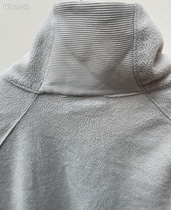Sweat polaire col montant zippé ZATOLO - Gris foncé - - nu