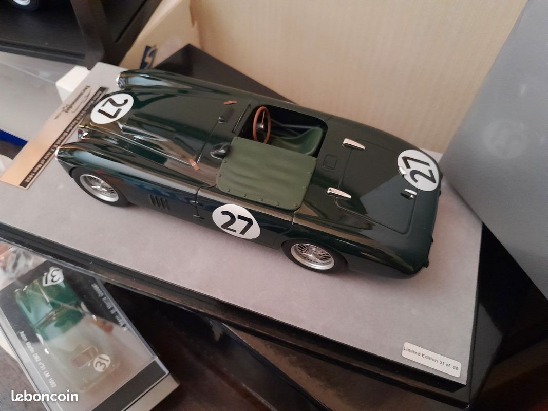Miniature Aston Martin DB3S Spyder 1952 - Échelle 1/18 Tecnomodel (Isle Of Man)
