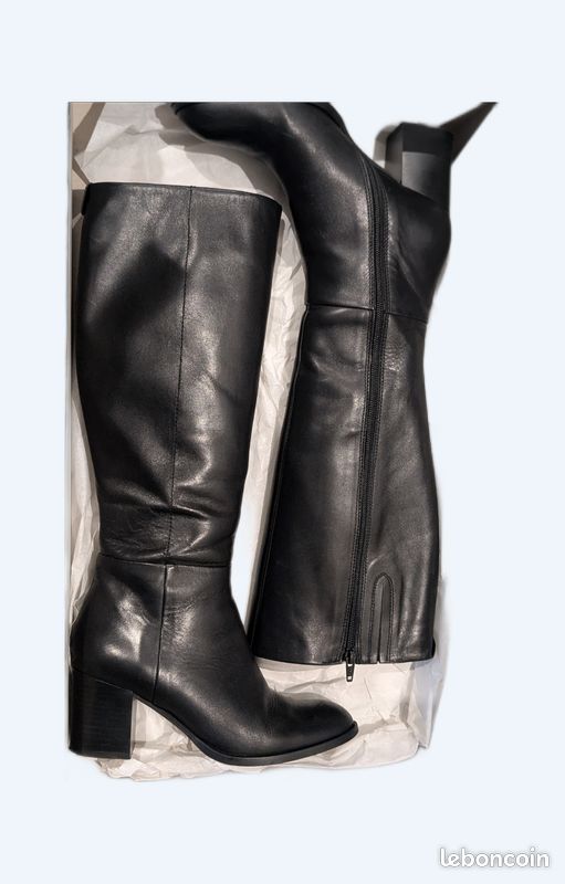 Bottes Forever Fronched Balkan – Femme, Noir, Talon Bloc, Taille EU 37