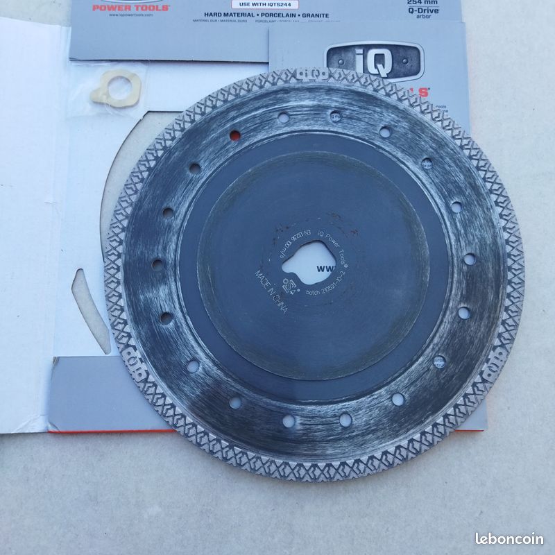Disque diamanté IQ drive 254 mm pour matériaux durs (image 2)