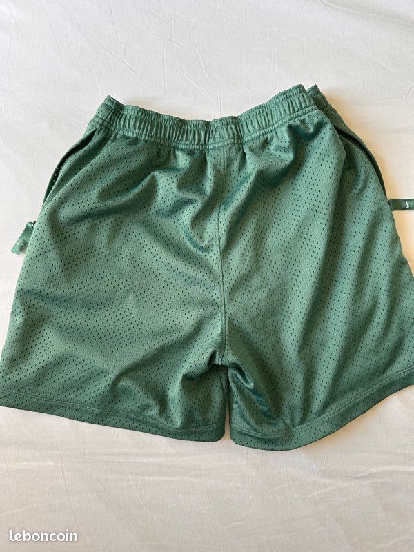 Short Sport Vintage Années 80/90 – Coton, Vert, Taille S, Sans Marque