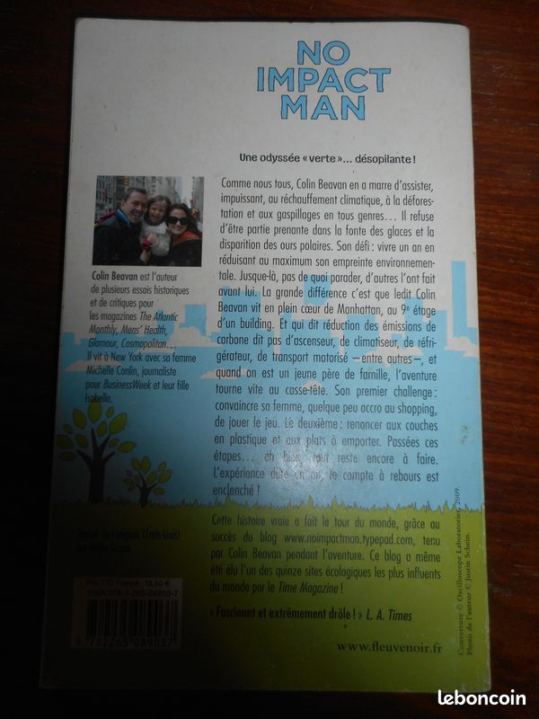 Récit d'expérience No impact man de Colin Beavan (image 3)