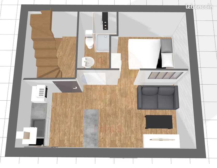 Appartement 2 pièces 26 m² · à Cognac · 26 m² · 600 €