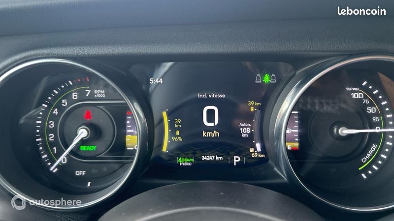Jeep Wrangler Unlimited 2.0 T 380ch 4xe Overland Command-Trac MY23 (image 9)