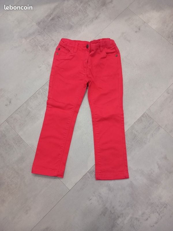 Pantalon rose fille 3 ans Vertbaudet (image 1)
